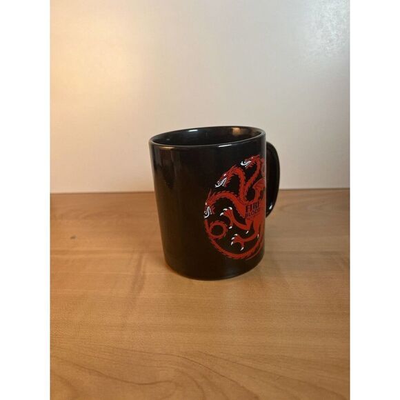 Game of Thrones Fire and Blood Targaryen HBO Show Black Coffee Mug / Tea Cup - Picture 4 of 7